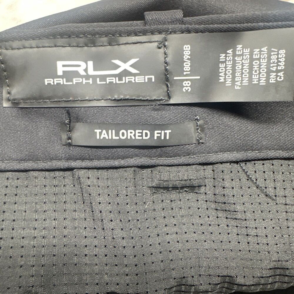 NWT RLX Ralph Lauren Tailored Fit Performance Golf Shorts Mens Size 38‎ Black - Picture 5 of 7